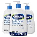 Cetaphil Face Wash, Daily Facial Cleanser for Sensitive, Combination to Oily Skin, 8 oz, Pack of 3, Gentle Foaming, Soap Free, Hypoallergenic Beauty & Personal Care Cetaphil