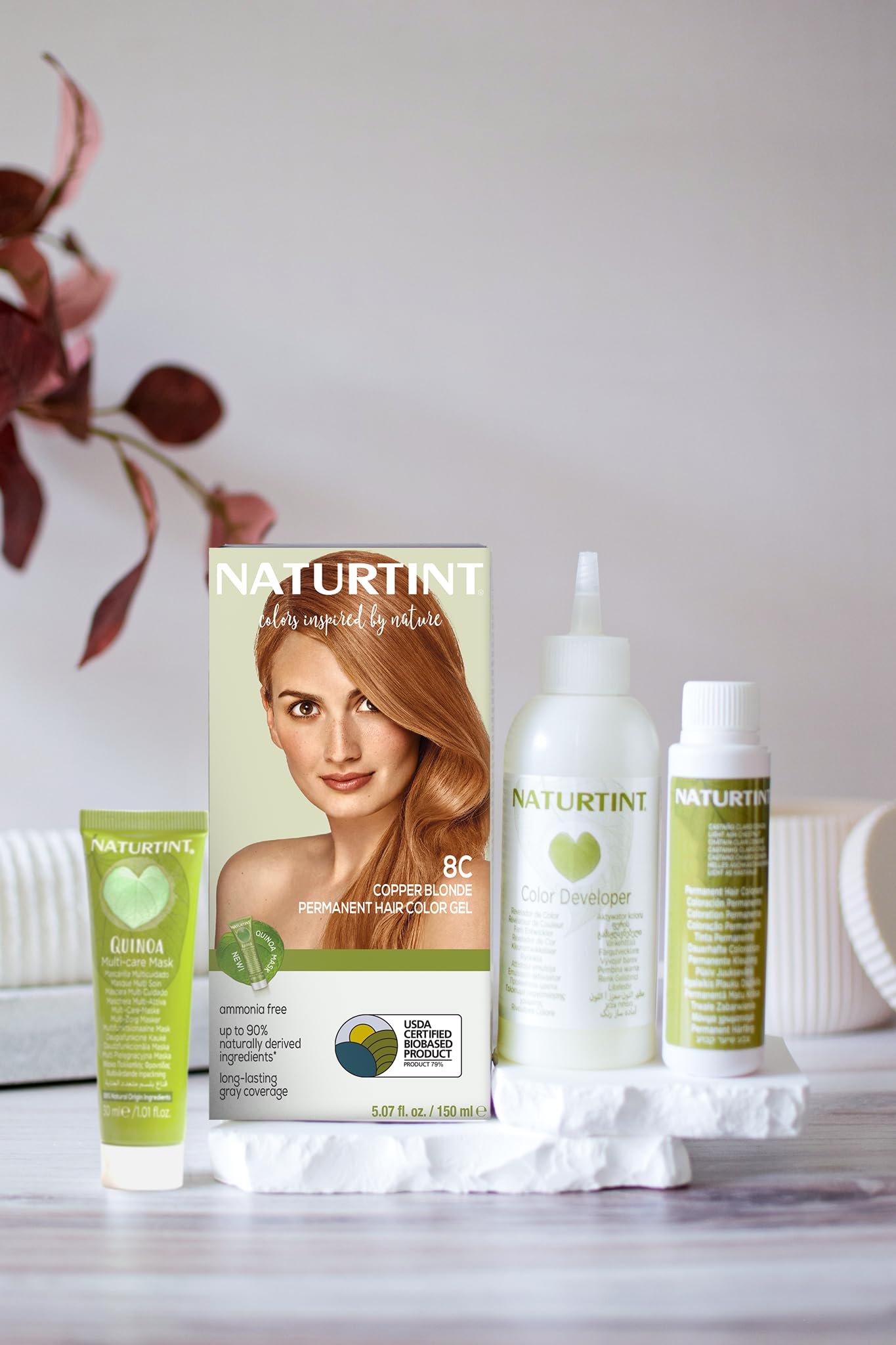 Naturtint 8C Permanent Copper Blonde Haircolor Kit, 4.5 Ounce - 3 per case. Beauty & Personal Care Naturtint