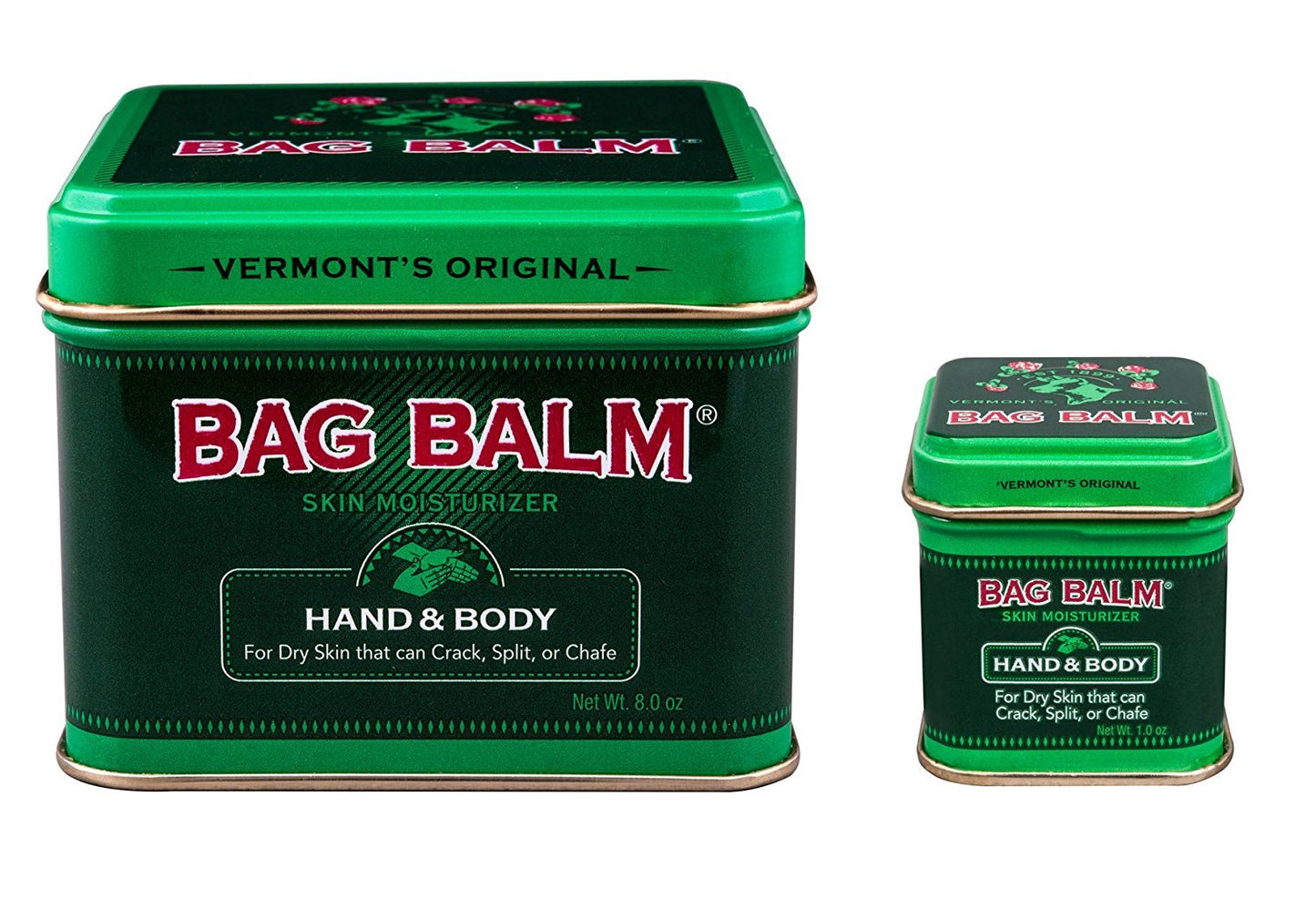 Bag Balm 2 Pack (8 Ounce & 1 Ounce) Beauty and Personal Care Bag Balm