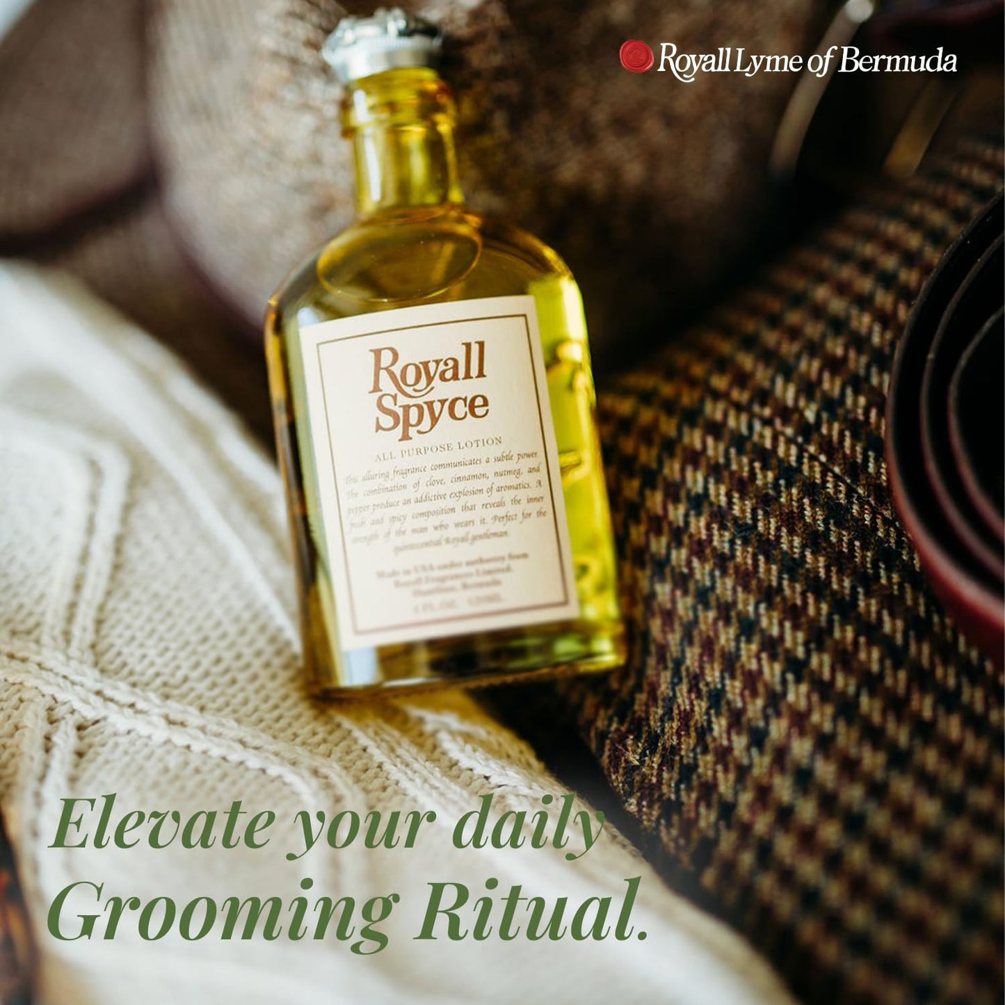 Royall Spyce Cologne, Classic Aftershave Scent for Men with Bay Rum, Royal Lyme Fine Perfume, Fragrance Gift, Masculine Grooming Spray, Timeless Men’s Beauty & Personal Care ROYALL LYME