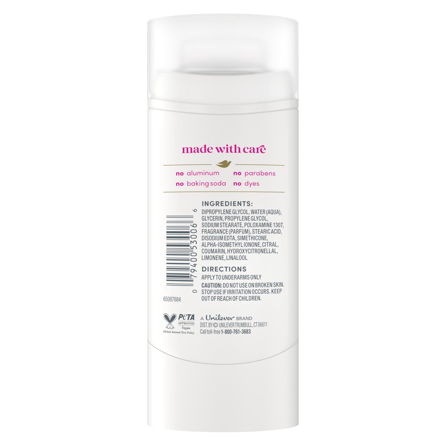 Dove Deodorant Stick Dragon Fruit Fizz for 72 Hour Odor Protection Aluminum Free 2.4 oz Beauty and Personal Care Dove