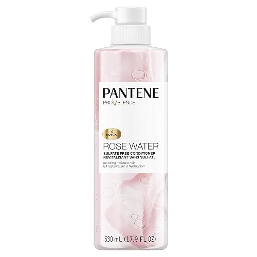 Pantene Sulfate Free Conditioner, Paraben and Dye Free, Pro-V Blends Soothing Rose Water, 17.9 fl oz Beauty & Personal Care Pantene