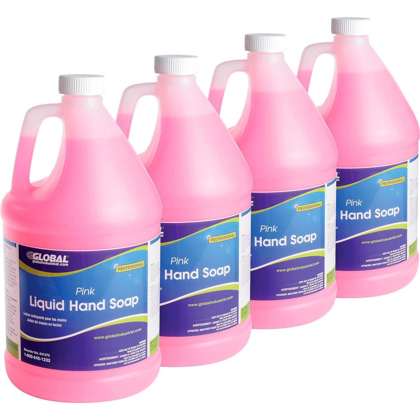 Sim Imports Global Industrial Liquid Hand Soap, Case Of Four 1 Gallon Bottles, Pink Beauty & Personal Care Sim Imports