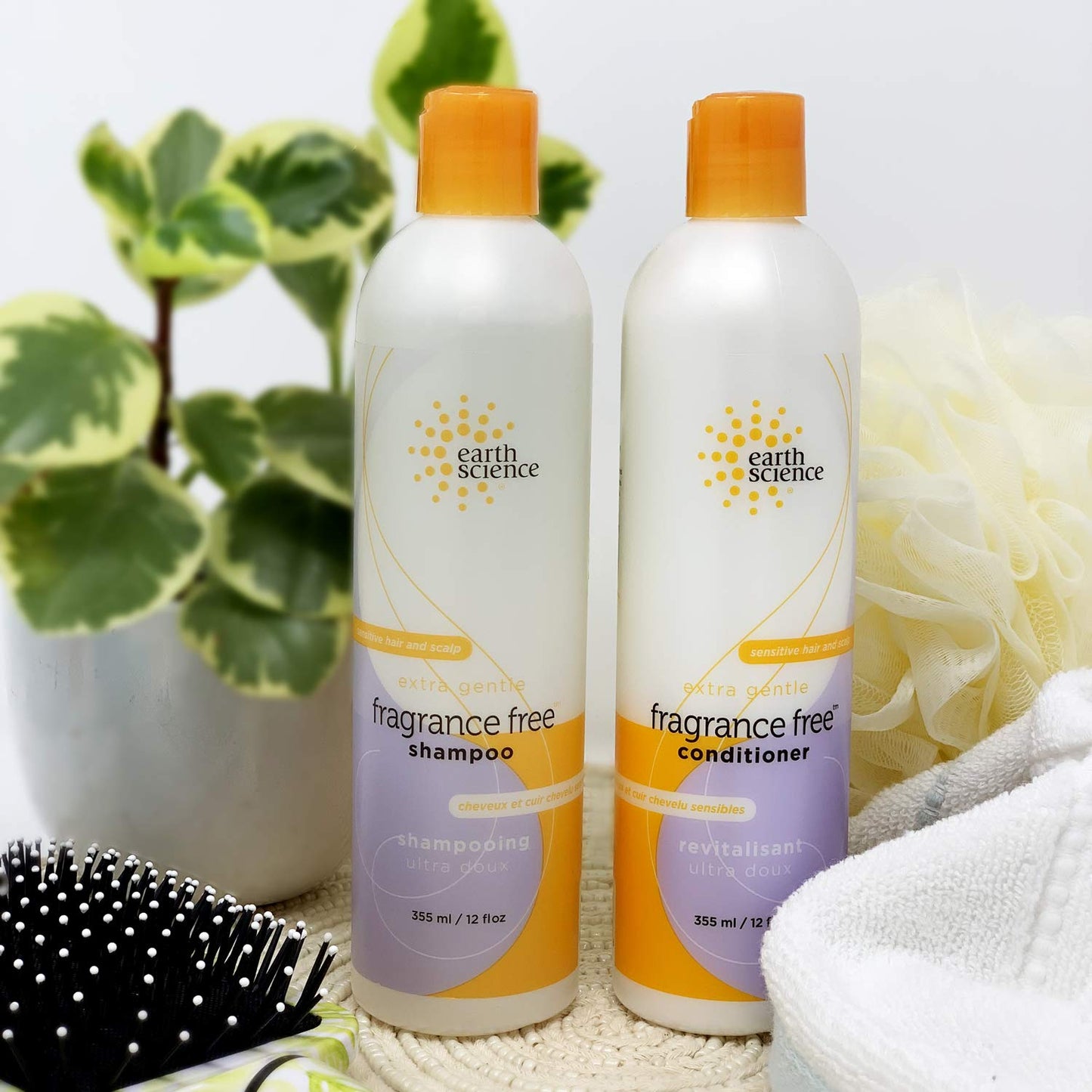 EARTH SCIENCE - Extra Gentle Fragrance Free Shampoo & Conditioner Set (12 oz.) Beauty & Personal Care Earth Science