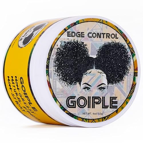 Edge Control Wax for Women Strong Hold Non-greasy, 4 OZ Edge Wax Styling Gel for Black Women Hair No Flaking, White Residue, Shine and Smooth, Long Beauty & Personal Care Goiple