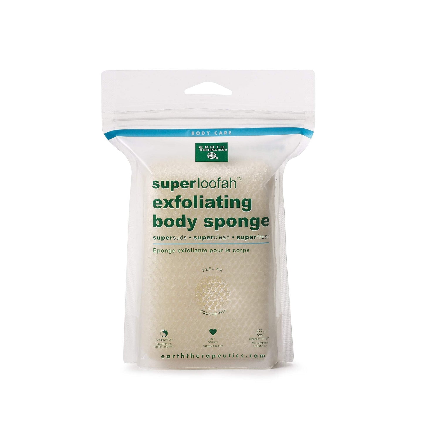 Earth Therapeutics Super Loofah Exfoliating Body Sponge (Rectangular) Beauty and Personal Care Earth Therapeutics