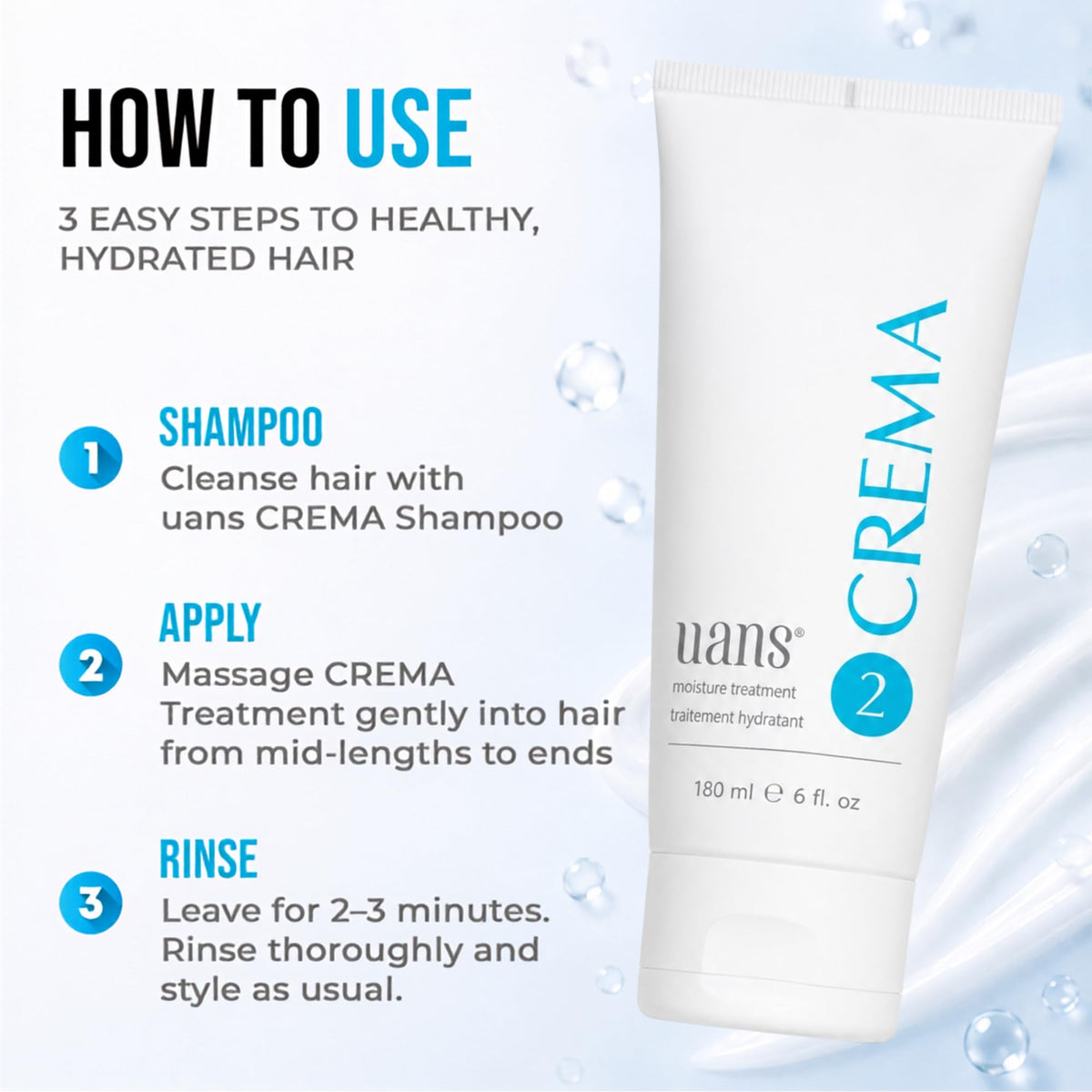 Uans Crema Moisture Hair Treatment 6 fl. Oz
