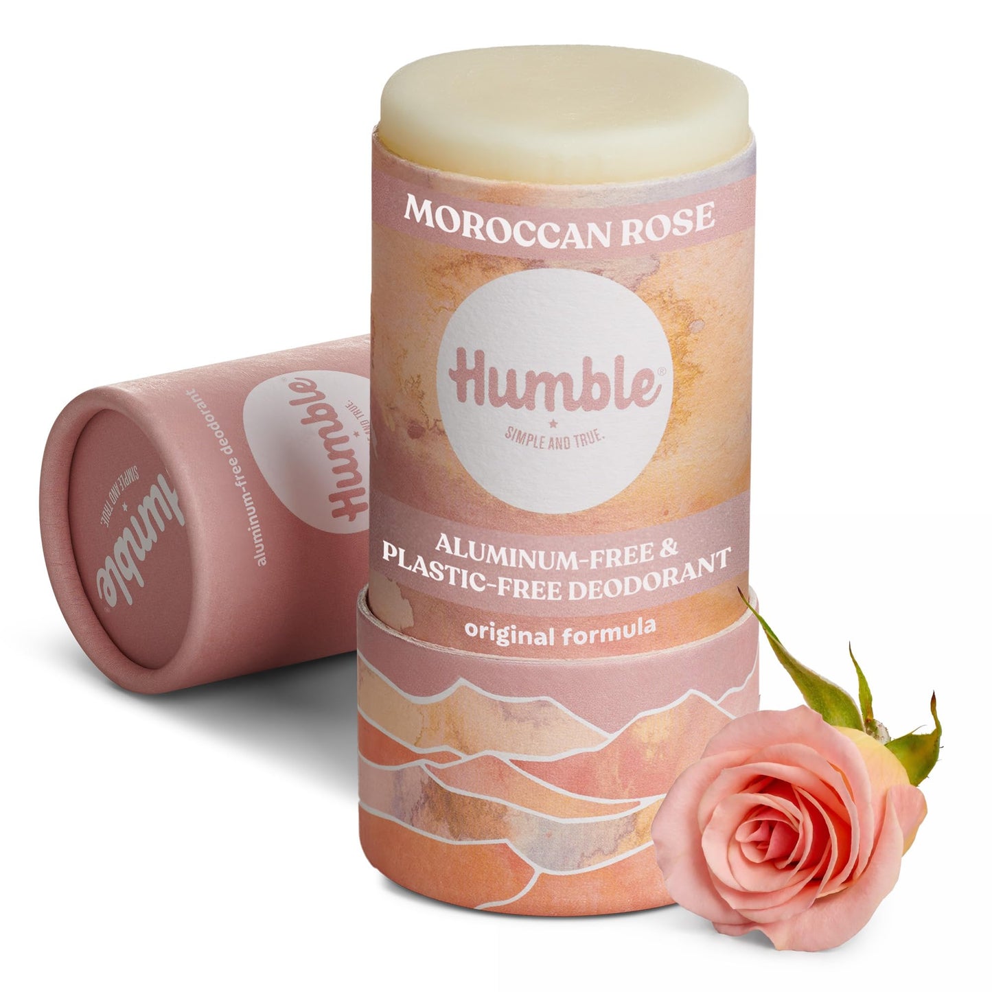 HUMBLE BRANDS Deodorant Stick, Moroccan Rose - Aluminum-Free Deodorant for Women & Men with Baking Soda, Essential Oils & Beeswax - Underarm Skincare Beauty and Personal Care HUMBLE SIMPLE AND TRUE.