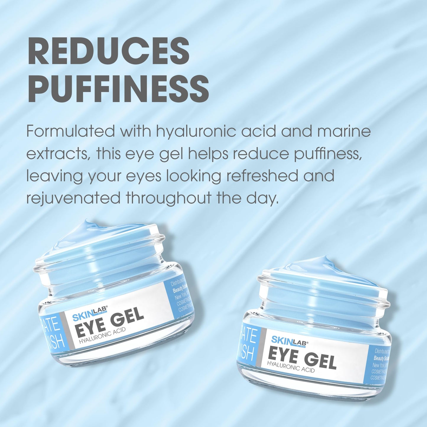 SKIN LAB Hydrate & Replenish Eye Cream - Hydrating Eye Gel Cream with Hyaluronic Acid & Marine Extracts, Moisturizes & Revitalizes Under Eyes, 0.5 oz Beauty & Personal Care SKIN LAB BY BSL