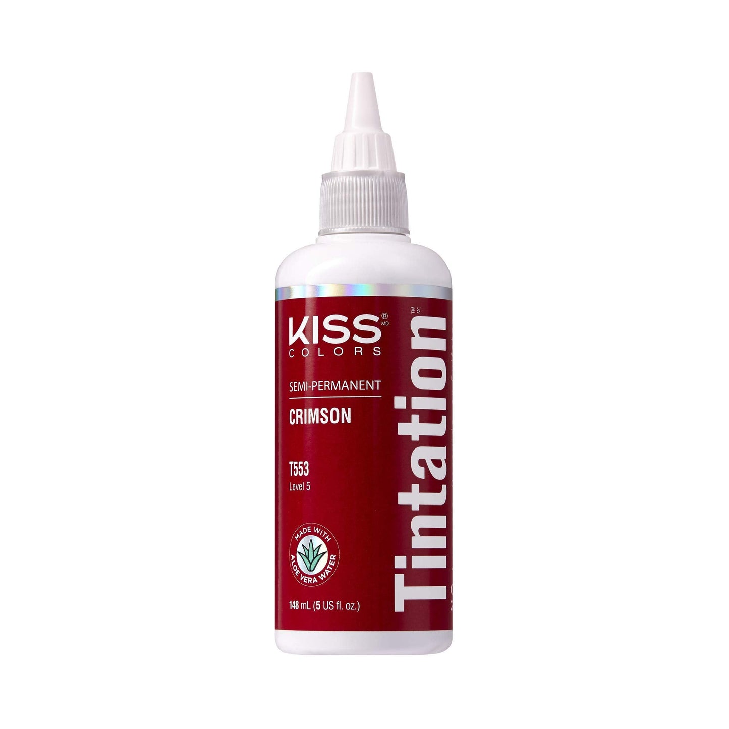 Red by Kiss Tintation Semi-Permanent Hair Color, Aloe Vera Water Based, Argan Oil, Olive Oil, Collagen & Keratin, Long-Lasting Color Dye (Crimson, 5 Beauty & Personal Care Red By Kiss
