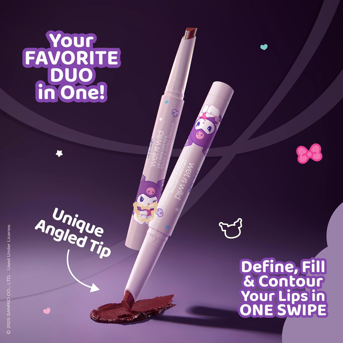 wet n wild My Melody and Kuromi Lip Liner Lipstick - Twist & Tricks Beauty & Personal Care wet n wild