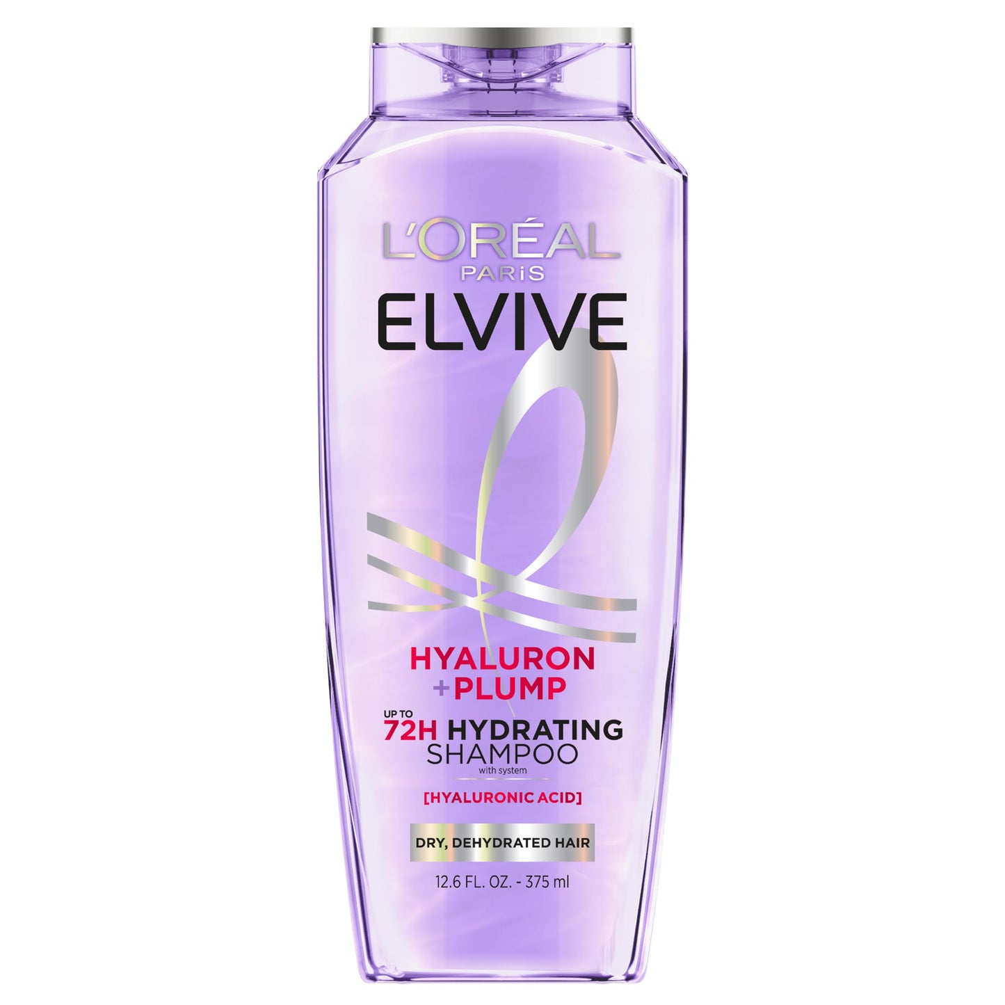 L'Oreal Paris Elvive Hyaluron Plump Hydrating Shampoo for Dehydrated, Dry Hair Infused with Hyaluronic Acid Care Complex, Paraben-Free, 12.6 Fl Oz Beauty & Personal Care L'Oreal Paris