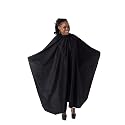 Capes By Sheena Black Nylon Hairdresser Barber Cape W/ 10 Snap Closure, X Large 66” L x 53.5” Stylist Supplies for Hair-Cutting Beauty & Personal Care Capes By Sheena