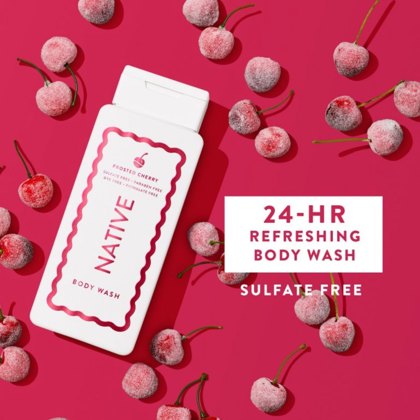 Native Limited Edition Frosted Cherry Body Wash Holiday Set, Sulfate-Free, Cruelty-Free, 18 fl oz, 2-Pack Beauty & Personal Care Native