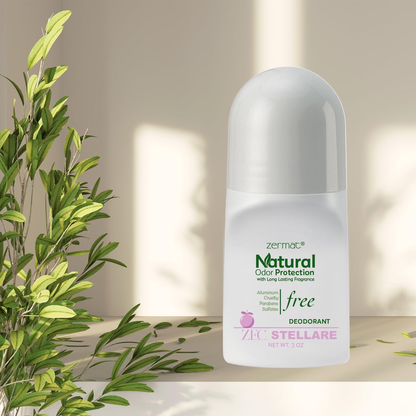 Zermat Distinzion Stellare, Natural Roll-On Deodorant, 3 Oz. Beauty and Personal Care Zermat