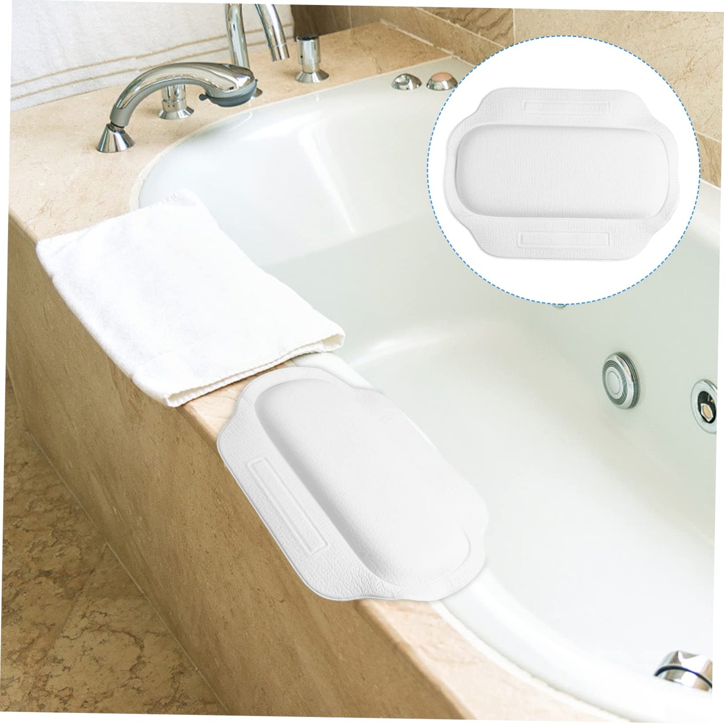 Veemoon Full Body Bath Pillow Bathtub Pillow Suction Cups Inflatable Spa Tub for Bathtub Bath for Neck Support Beauty and Personal Care Veemoon