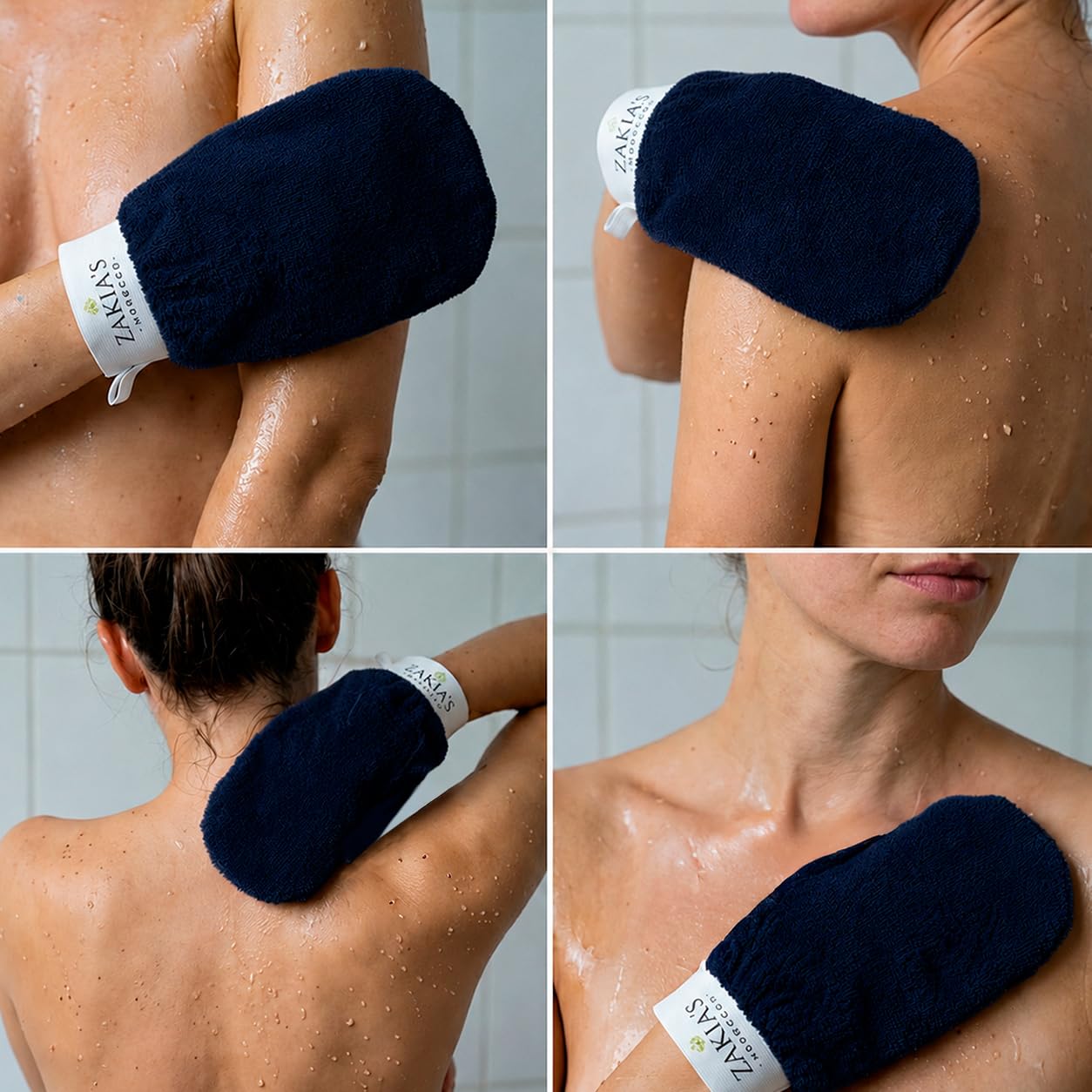 Original Rough Kessa Exfoliating Glove - Microdermabrasion Home Exfoliating Mitts, Removes unwanted dead skin, dirt and Keratosis Pilaris. Great Beauty and Personal Care Zakia's Morocco