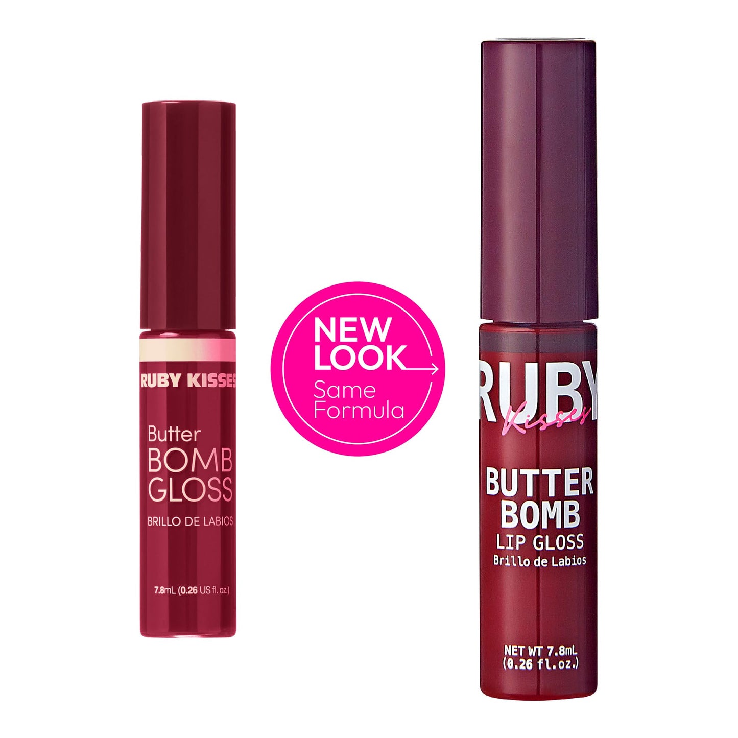 Ruby Kisses Butter Bomb Lip Gloss, High-Shine Non-Sticky Hydrating Plumping Beauty & Personal Care Ruby Kisses