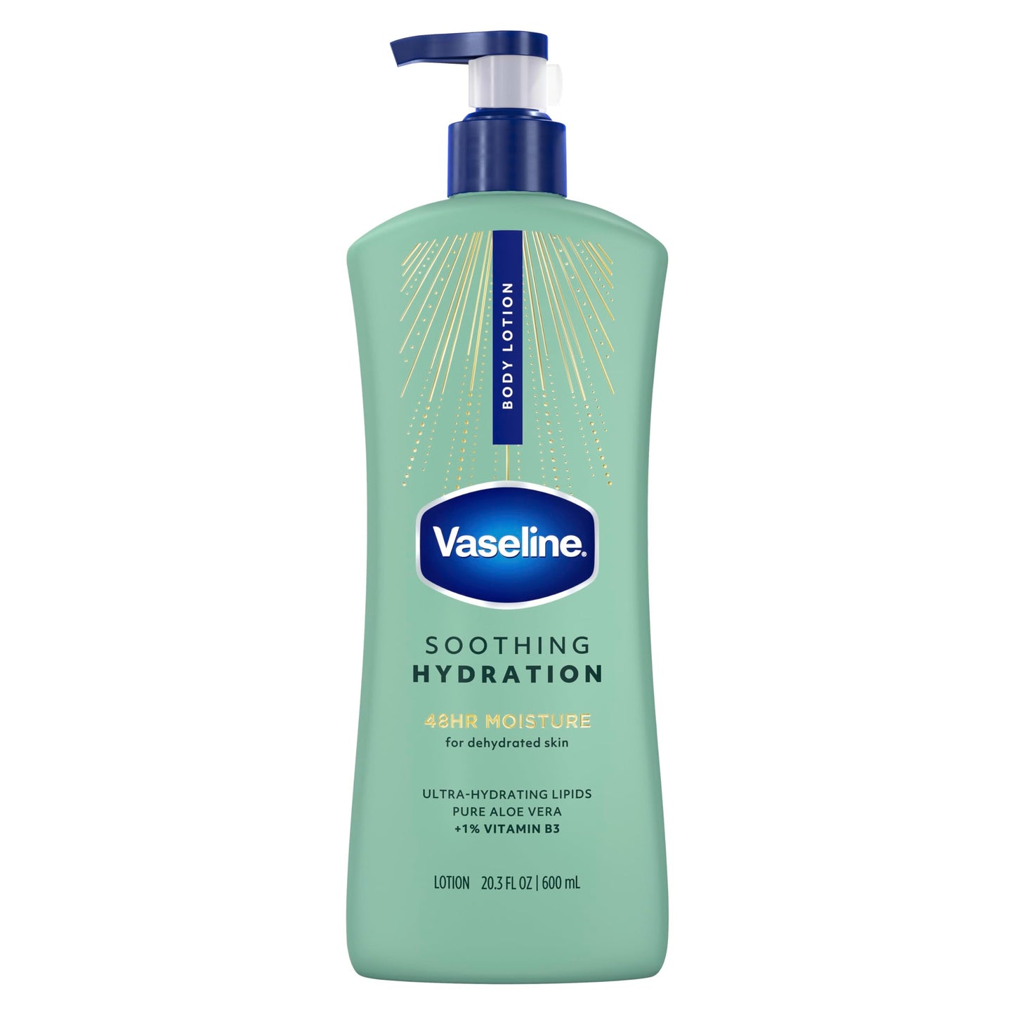 Vaseline Soothing Hydration Body Lotion Soothing Hydration for Dry Skin with Ultra-Hydrating Lipids + 1% Aloe Vera Extract to Refresh Dehydrated Skin Beauty & Personal Care Vaseline