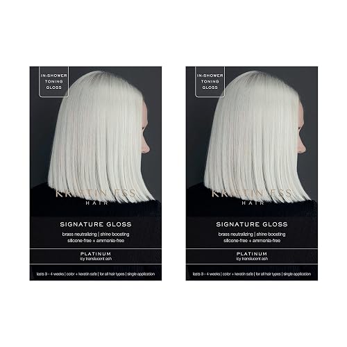 Kristin Ess The One Signature Hair Gloss - Platinum: Icy Translucent Ash (Pack of 2) Beauty & Personal Care Kristin Ess
