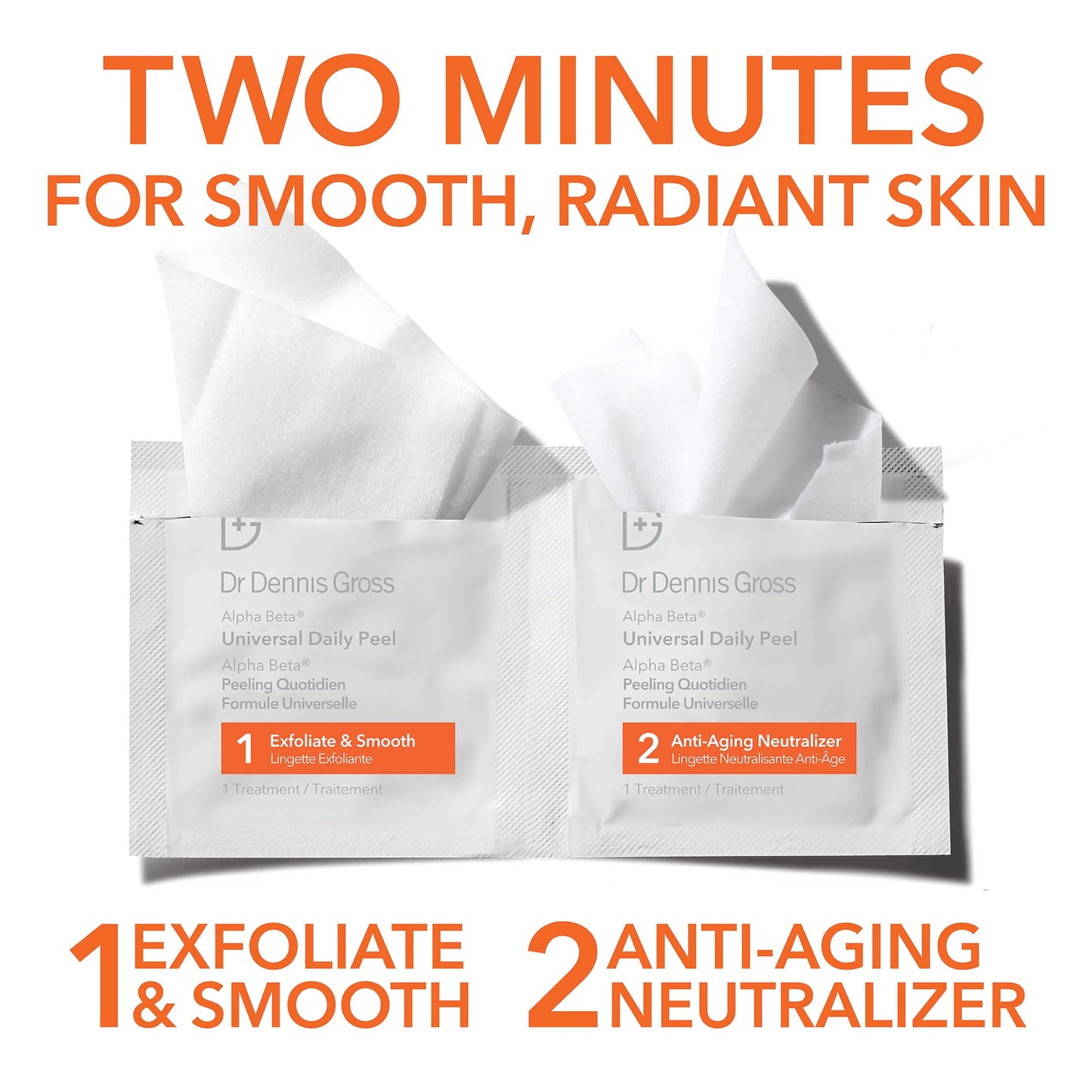 Dr Dennis Gross Alpha Beta Universal Daily Peel: for Uneven Tone or Texture and Fine Lines or Enlarged Pores, (30 Treatments) Beauty & Personal Care Dr Dennis Gross