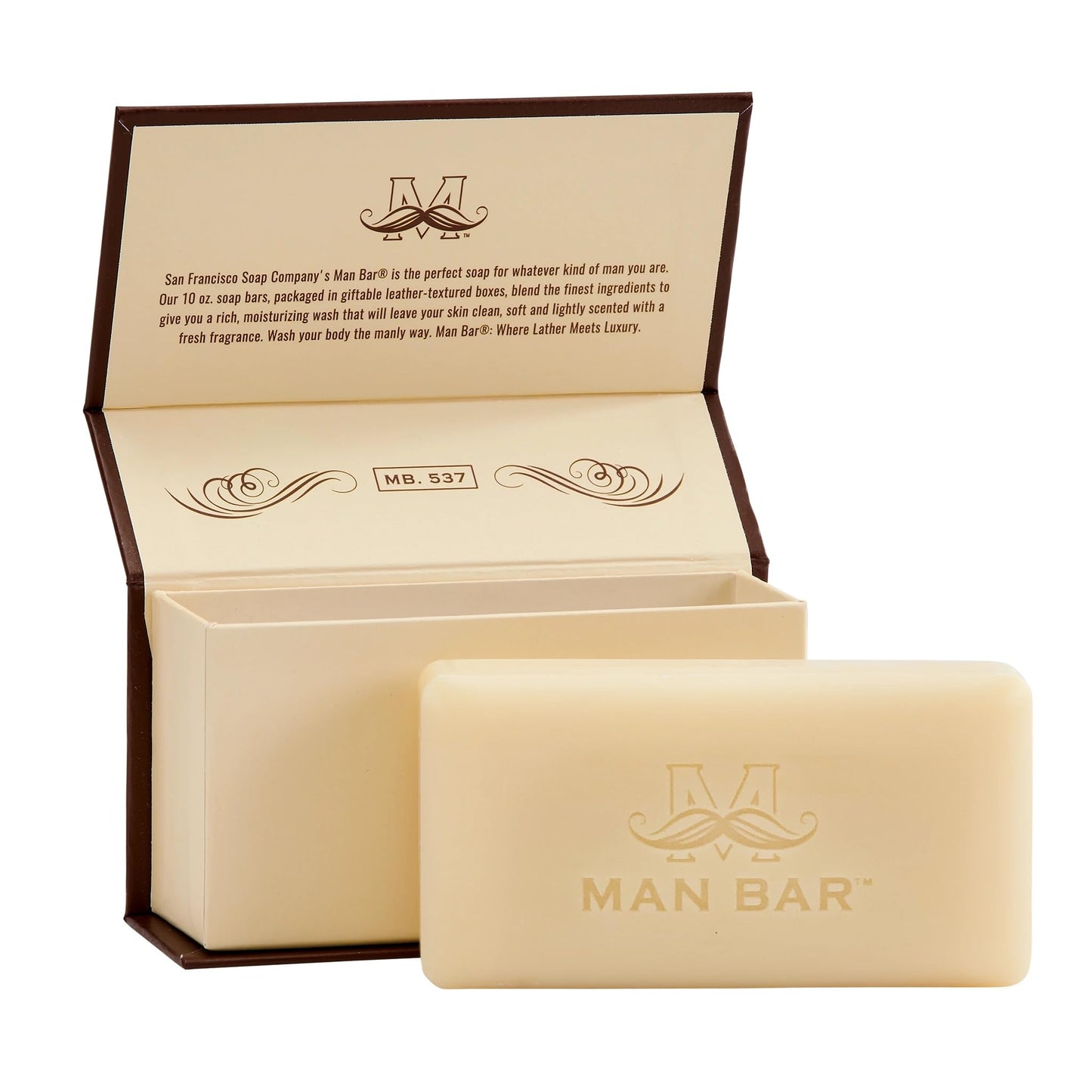 San Francisco Soap Company Exotic Musk And Sandalwood Fragrance Man Bar - Revitalizing - No Harmful Chemicals - Good for all Skin Types - Made in the Beauty & Personal Care San Francisco Soap Company