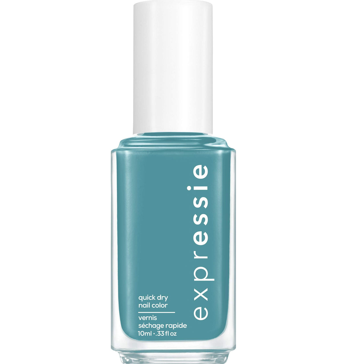 essie Expressie Nail Polish, Quick-Dry Midtone Teal Nail Polish, Vegan, Up Up & Away Message, 0.33 fl oz