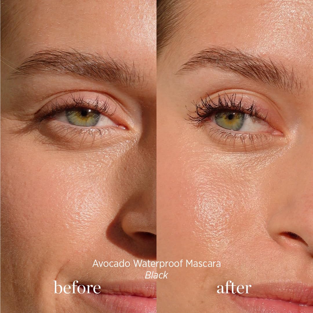 Ere Perez - Avocado Waterproof Mascara | Lengthen, Nourish, Enhance, Strengthen | Long-Lasting, Sensitive Eye Safe | Mamey + Camelia Oils | Vegan Beauty & Personal Care Ere Perez