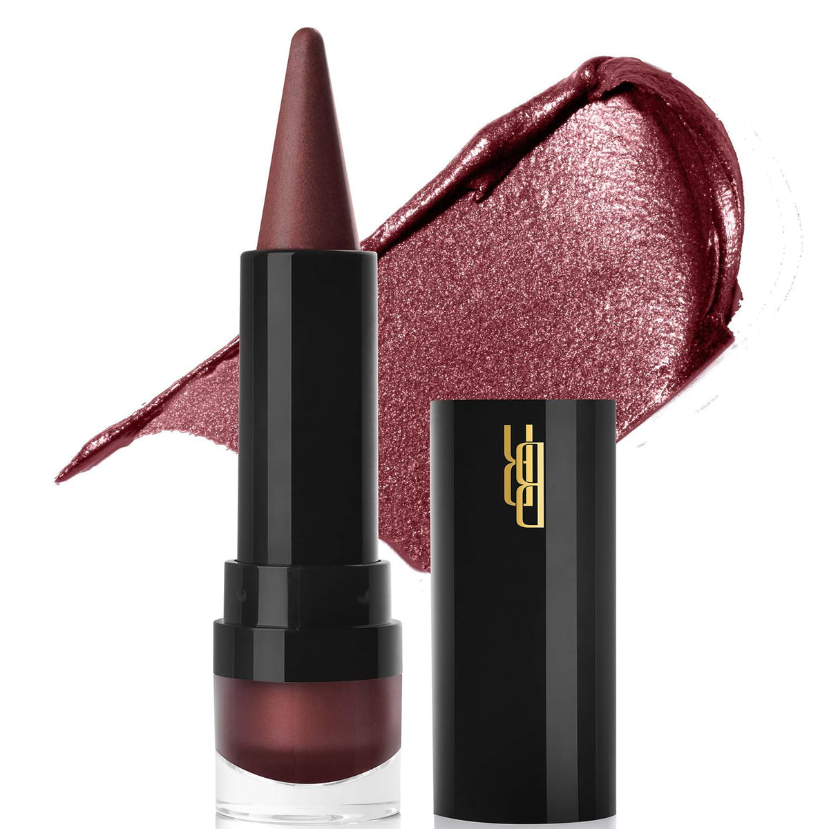 Black Radiance Metalicious Metallic Lipstick Lip Sculptor Lava Chrome (Burgundy) Beauty & Personal Care Black Radiance