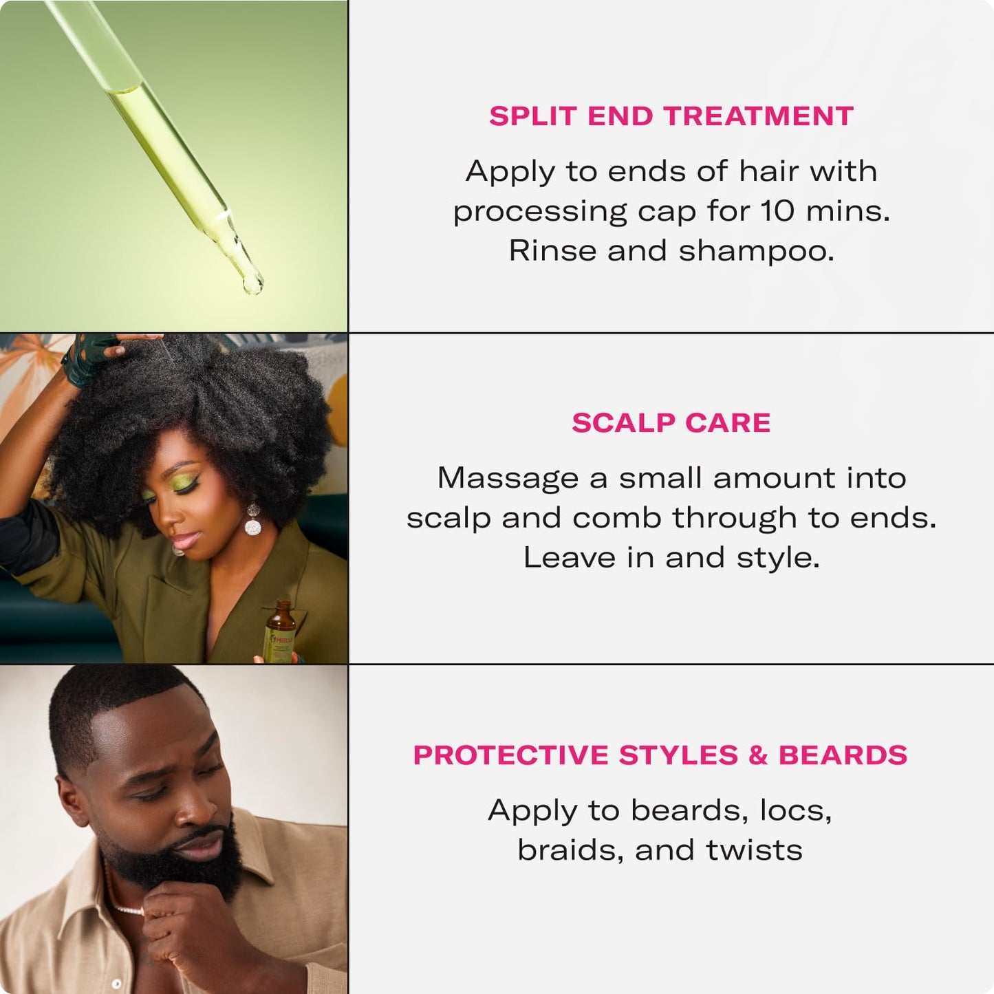 Mielle Organics Rosemary & Mint Light Hair Oil, Split Ends & Dry Scalp Treatment - Infused with Biotin & Essential Oils for Strengthening, Soothing Beauty & Personal Care Mielle Organics