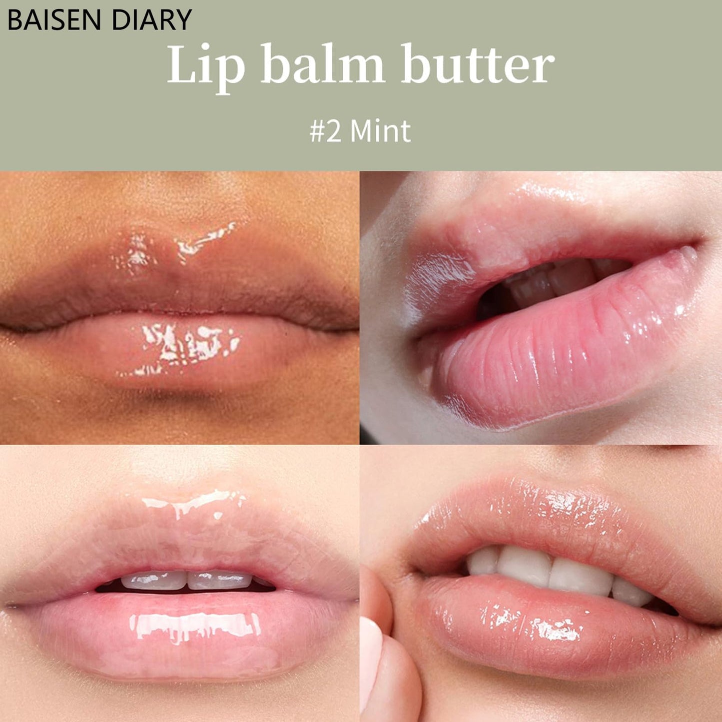 4 PCS Lip Butter Balm - Ultra-Hydrating, Nourishing Lip Care with Natural Ingredients, Shea Butter & Olive Oil, Soothes & Softens Dry Lips (4PCS, 0.5 Beauty and Personal Care BAISEN DIARY