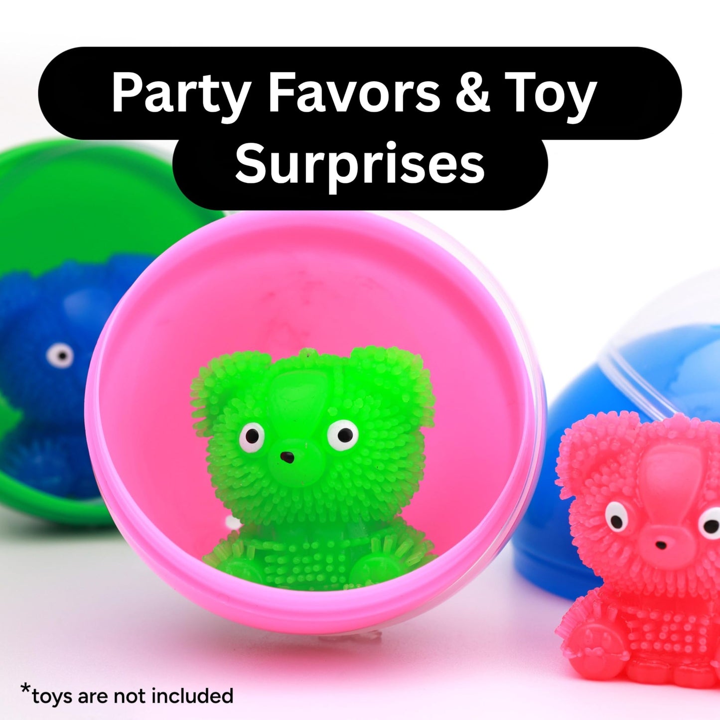 Entervending Vending Machine Capsules - 3" Empty GREEN Plastic Capsules - Toy Capsule - 14 Round Large Easter Eggs - Bath Bombs Molds - Party Favors Beauty and Personal Care Entervending