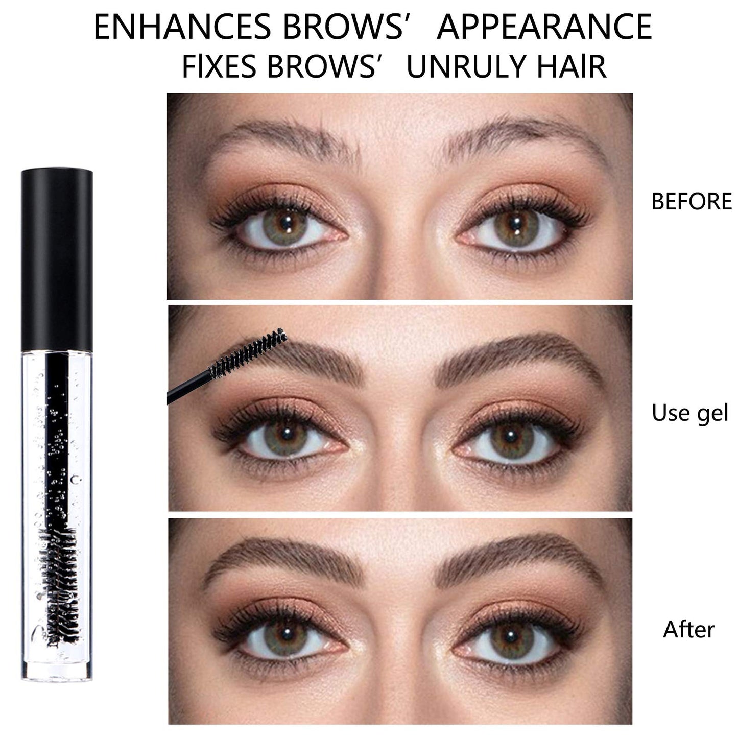 Clear Eyebrow Setting Gel,2PCS Brow Fixed Gel,Waterproof Sweat-Proof EyeBrow Gel, Long Lasting, Brows Styling Repair Liquid For Makeup Beauty & Personal Care Jutoe