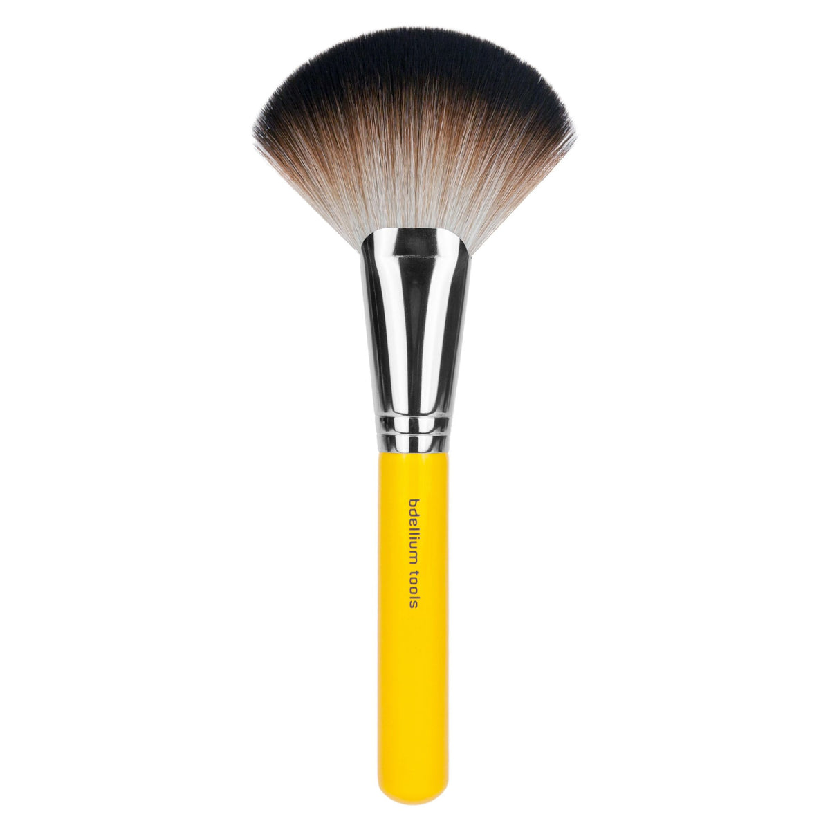 Bdellium Tools Professional Makeup Brush - Studio Series 991.5 Highlighting Fan - With Soft Synthetic Fibers, For Topping the Cheekbones (Yellow, 1pc)