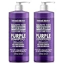 Natural Riches Radiant Silver Shine Purple Shampoo and Conditioner Set for Gray Hair - Paraben-Free and Color Safe - With Silk Proteins, Tones Dull Beauty & Personal Care Natural Riches