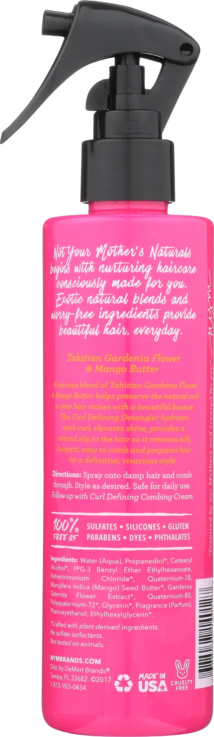 Not Your Mother's, Detangler Tahitian Gardenia Flower Mango Butter, 8 Fl Oz Beauty & Personal Care Not Your Mother's