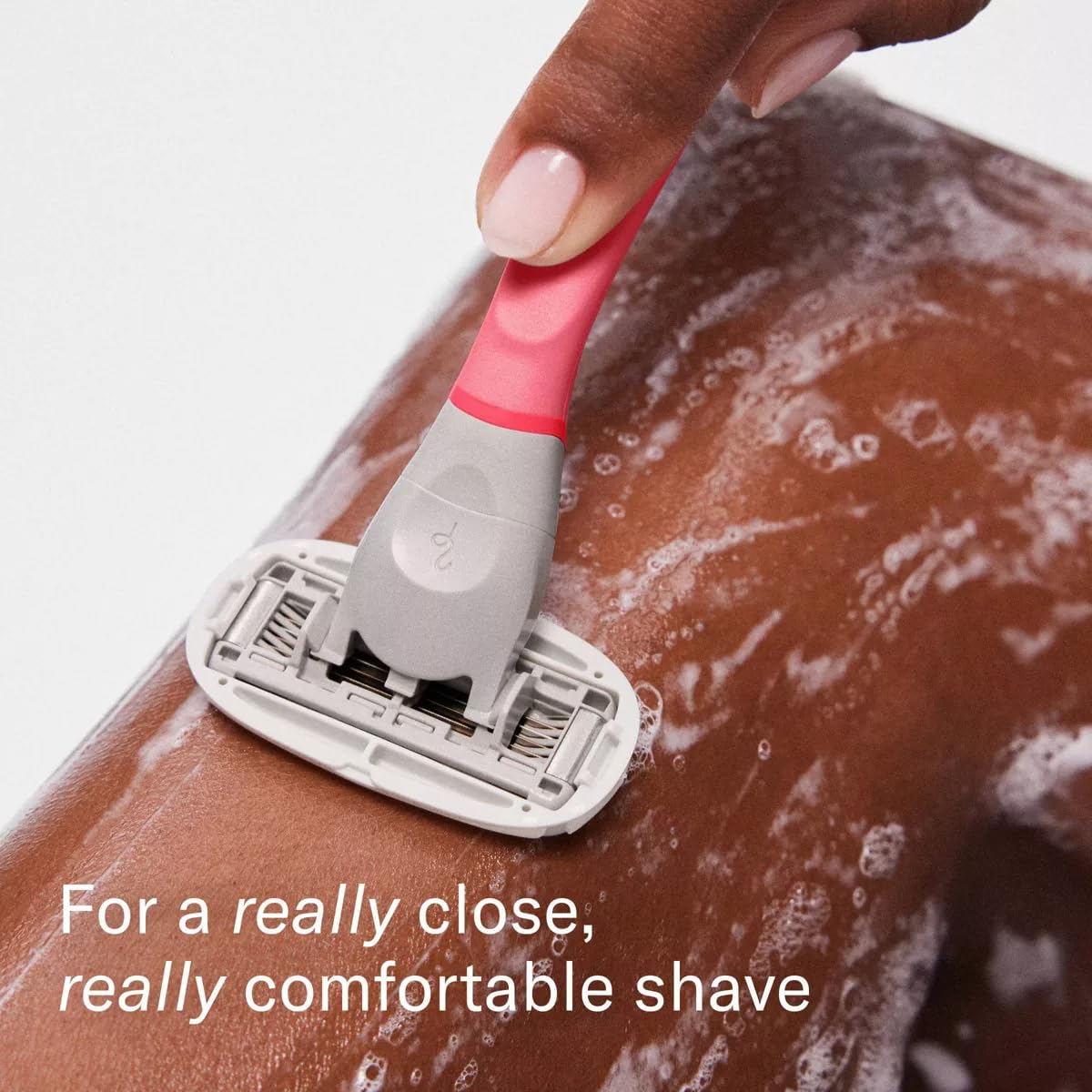 Flamingo 5-Blade Women's Razor - 1 Razor Handle + 2 Razor Blade Refills - Rose Beauty and Personal Care Flamingo