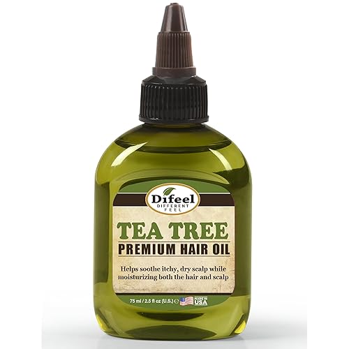 Difeel Premium Natural Hair Oil - Tea Tree Oil for Dry Scalp 2.5 Ounce Beauty & Personal Care Difeel