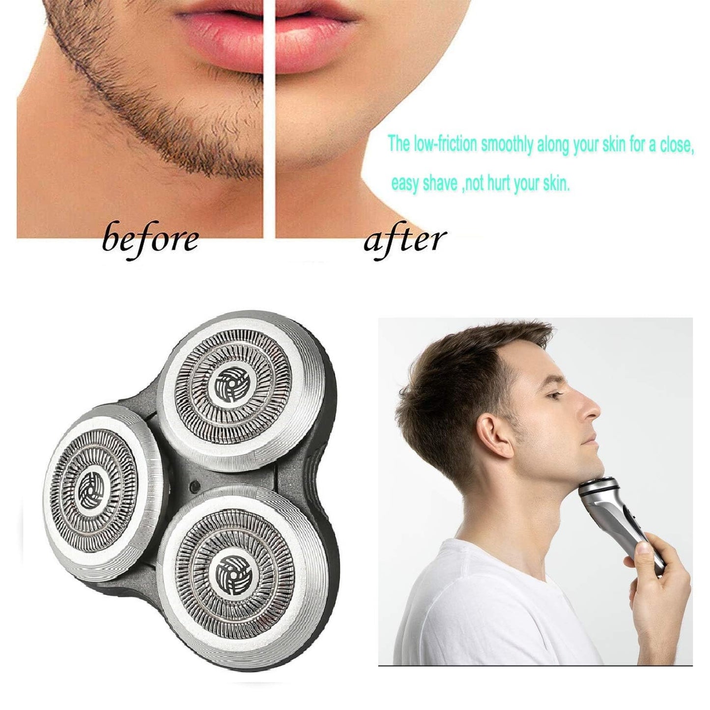 RQ12 Complete Shaver Replacement Head for Philips Norelco RQ10 RQ11 RQ12 S9711 RQ1275 Series 9000 8000 7000 Arcitec RQ1250 S9911 RQ1280 Shaving Heads Beauty and Personal Care Diertudmy