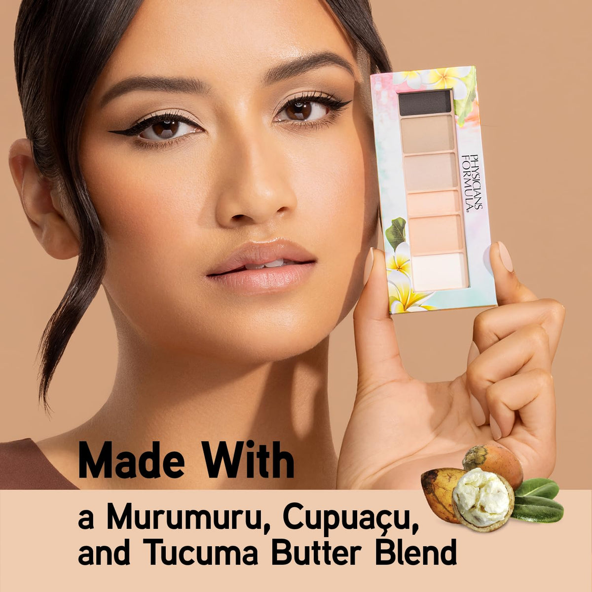 Eyeshadow Palette By Physicians Formula Matte Monoi Butter Eyeshadow Natural Matte Blushed Nudes, For Sensitive Skin, Hypoallergenic, Nourishing