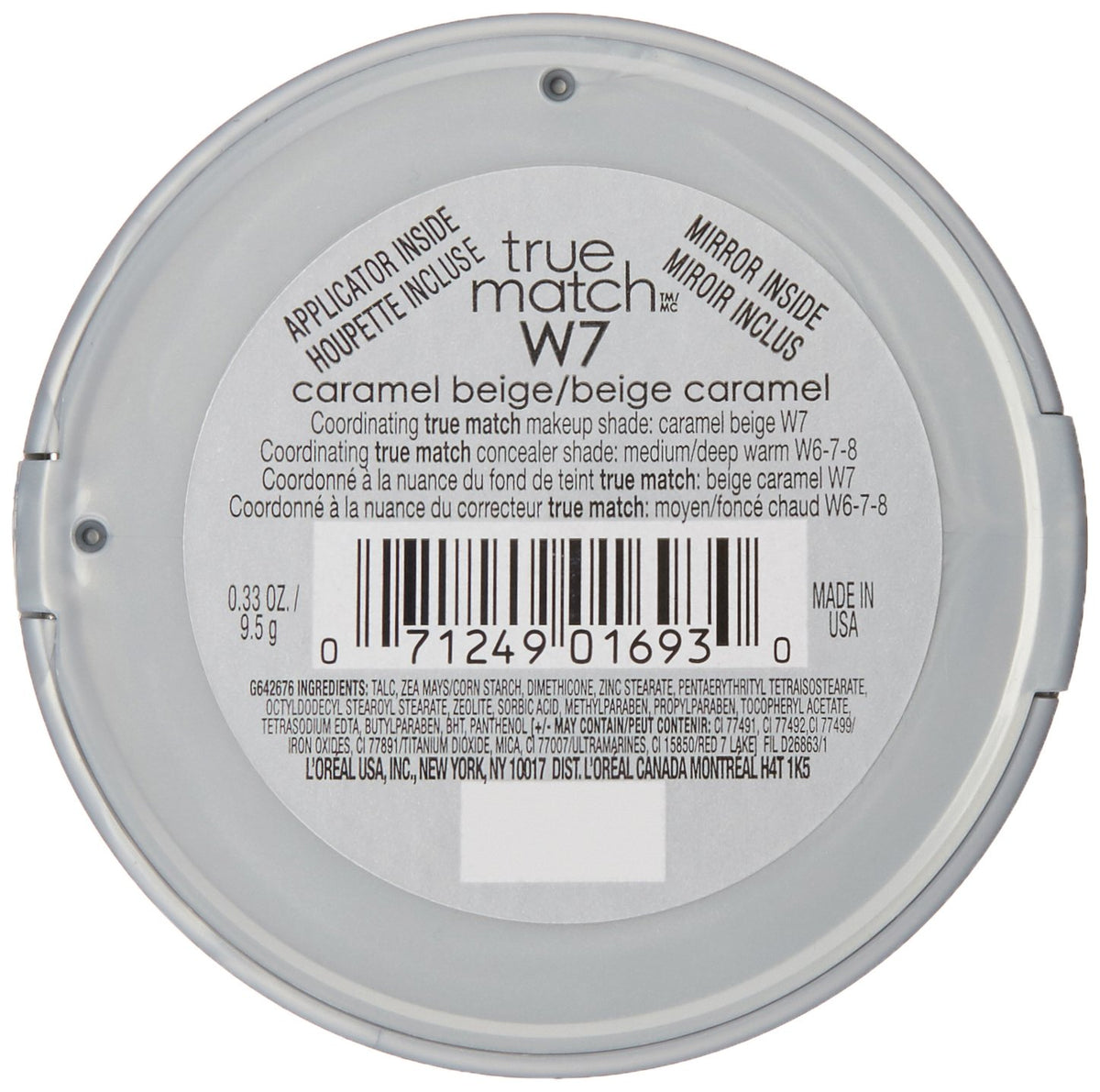 L'Oréal Paris True Match Super-Blendable Powder, Caramel Beige, 0.33 oz.