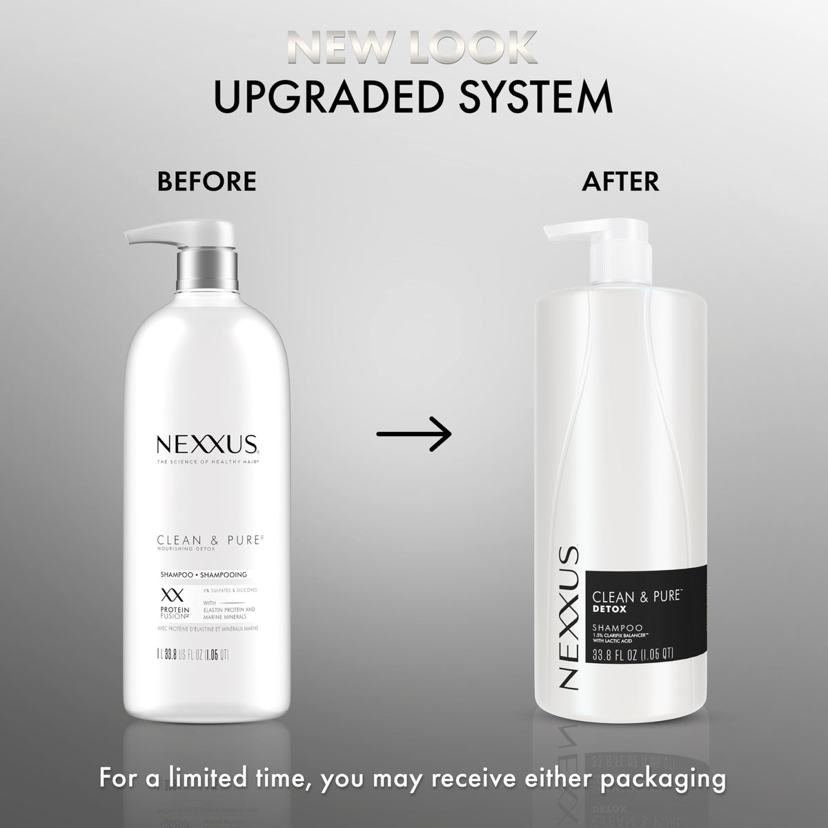 Nexxus Clean and Pure Clarifying Shampoo, With ProteinFusion, Nourished Hair Care Silicone, Dye And Paraben Free 33.8 oz Beauty & Personal Care Nexxus