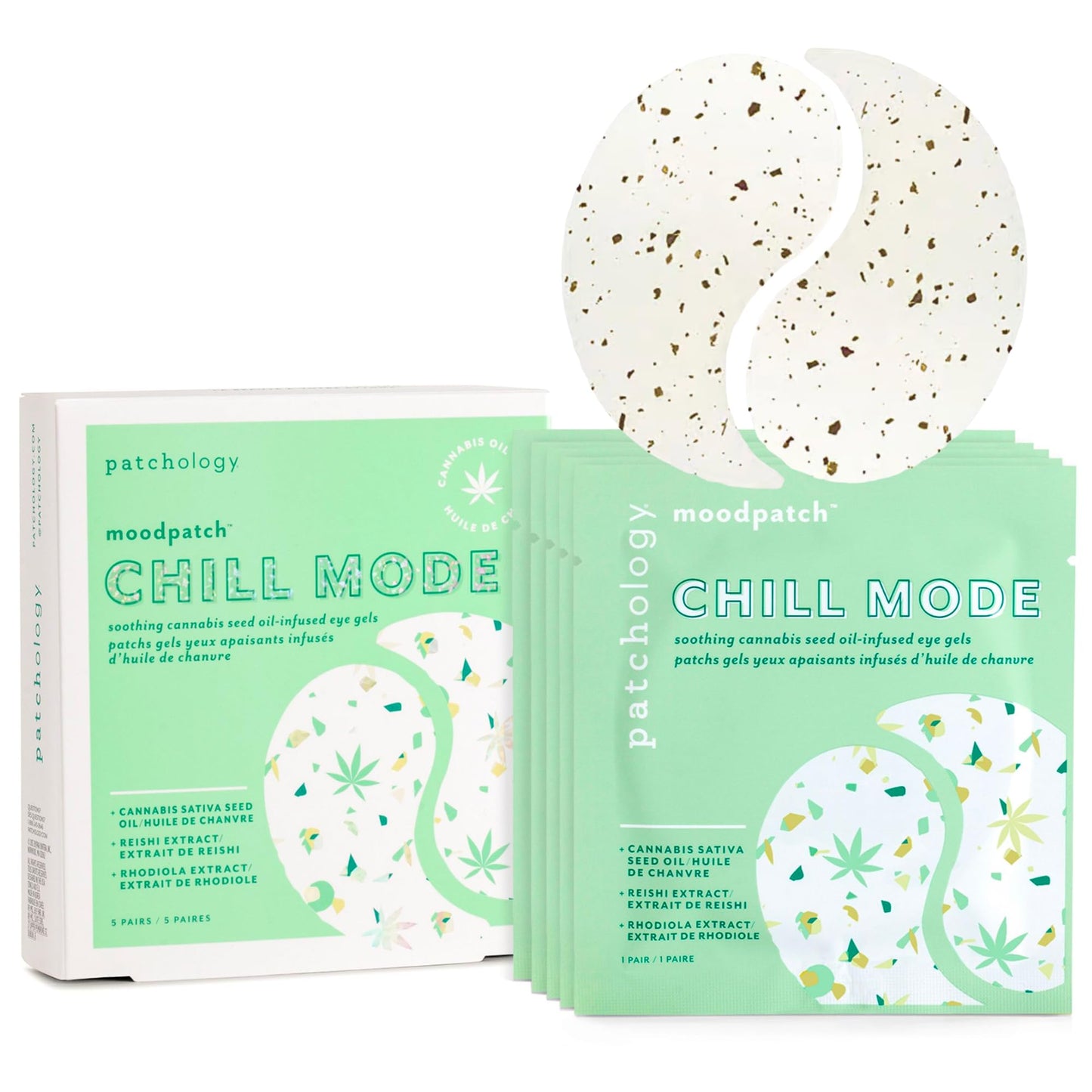 Patchology Chill Mode Under Eye Patches - Soothing, Oil-Infused Gel Eye Masks for Puffy Eyes and Dark Circles Treatment - Ideal for Hydration Beauty & Personal Care Patchology