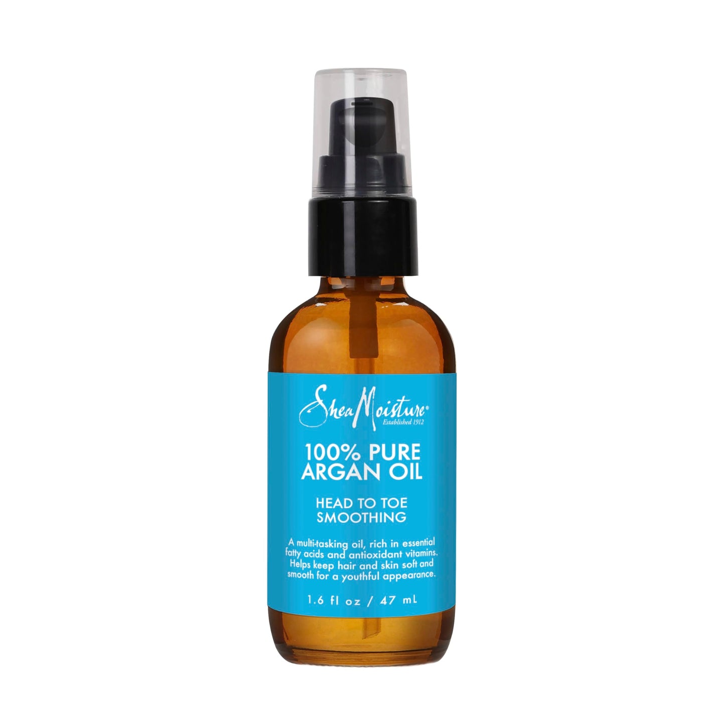 Sheamoisture Multi-Tasking Oil for Smooth Hair and Skin 100% Pure Argan Oil Head-to-Toe Formula 1.6 Fl Oz Beauty & Personal Care SheaMoisture