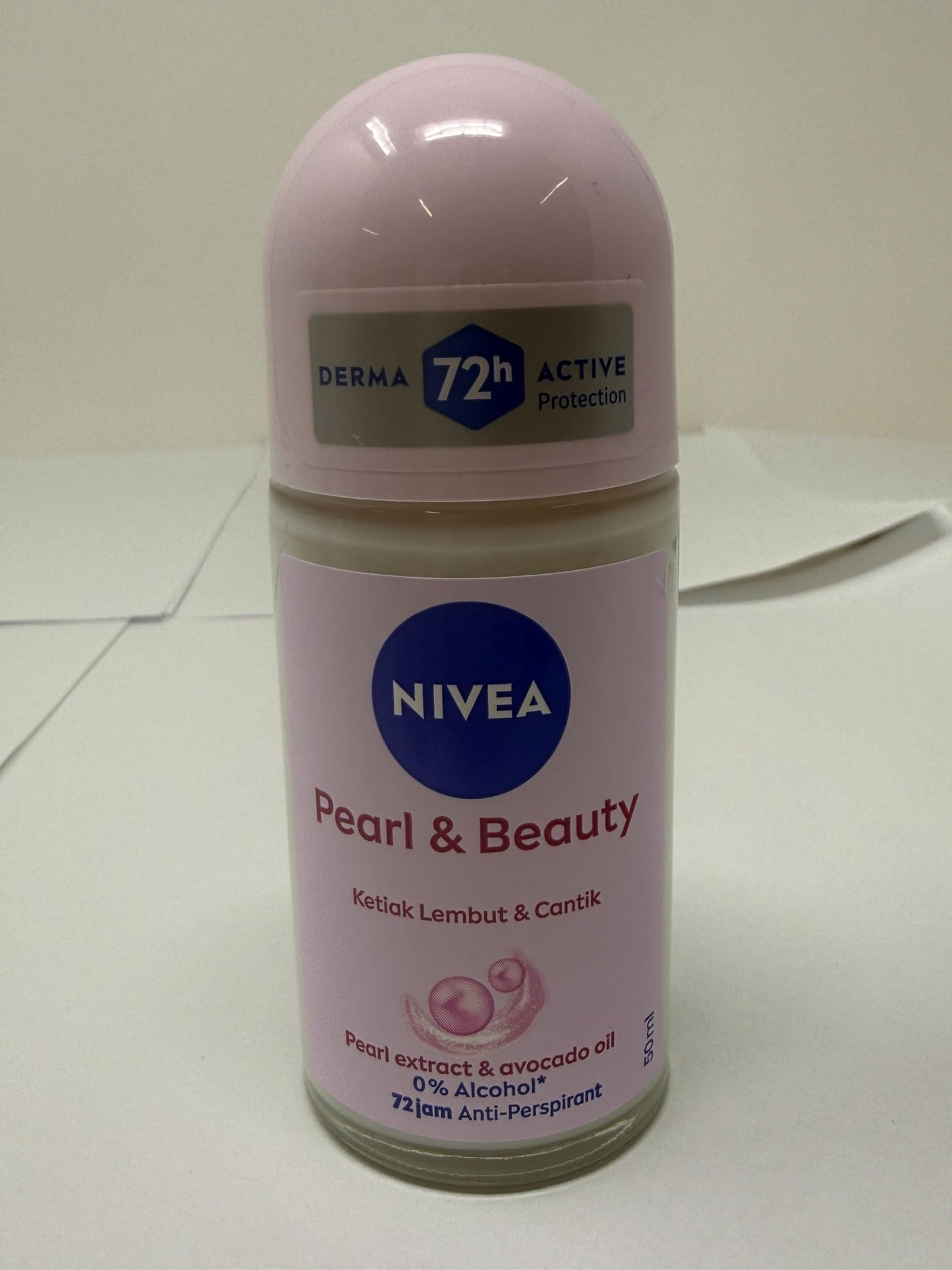 NIVEA Anti-Perspirant Deodorant Roll-On Pearl & Beauty 50ml - Long-Lasting Freshness, Smooth Skin, 48H Sweat & Odor Protection, Gentle Formula Beauty and Personal Care NIVEA
