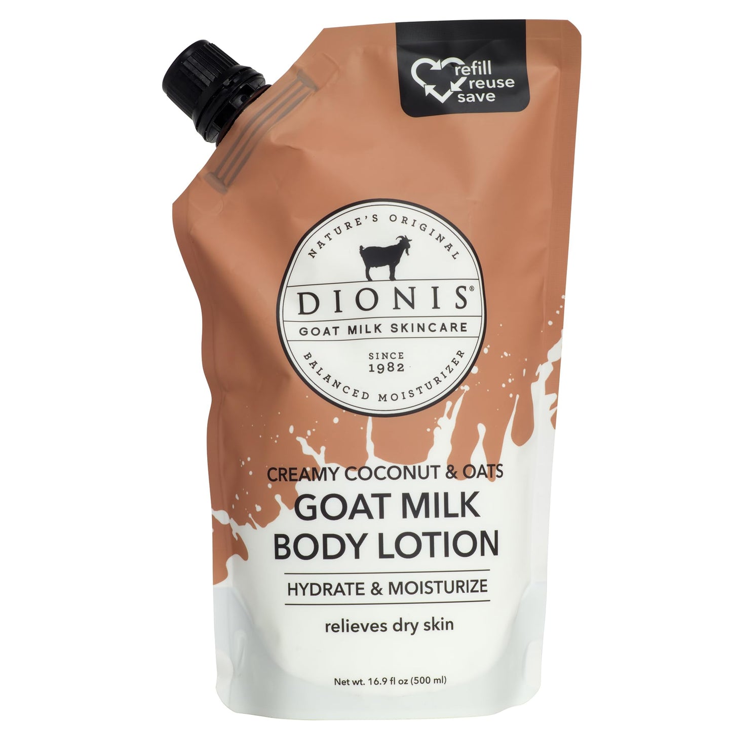 Dionis Creamy Coconut & Oats Goat Milk Body Lotion Refill Pouch, 20 Fl Oz (Pack of 1) Beauty & Personal Care Dionis