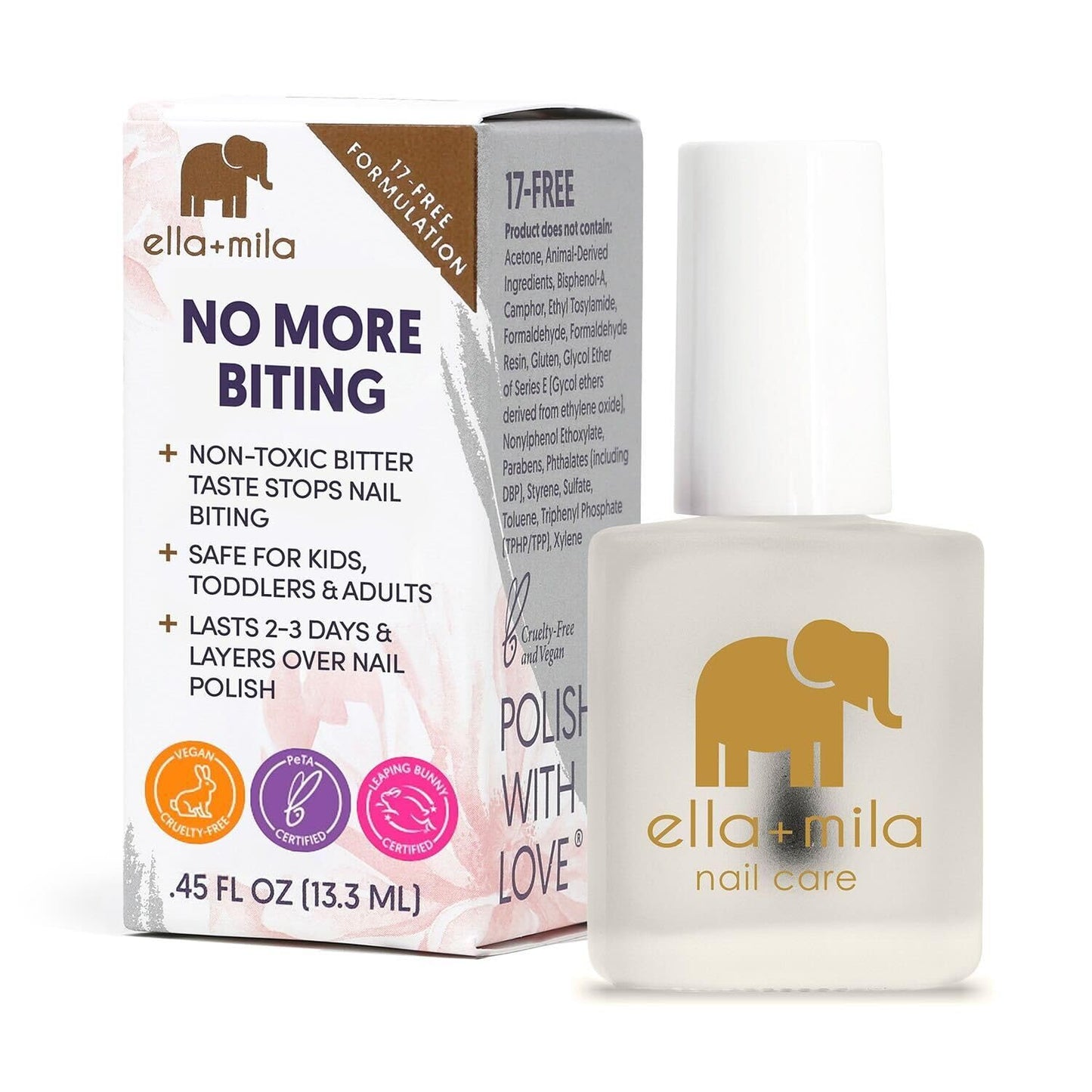 ella+mila No Bite Nail Polish - Kids Nail Biting & Thumb Sucking Prevention Beauty and Personal Care ella+mila Default Title