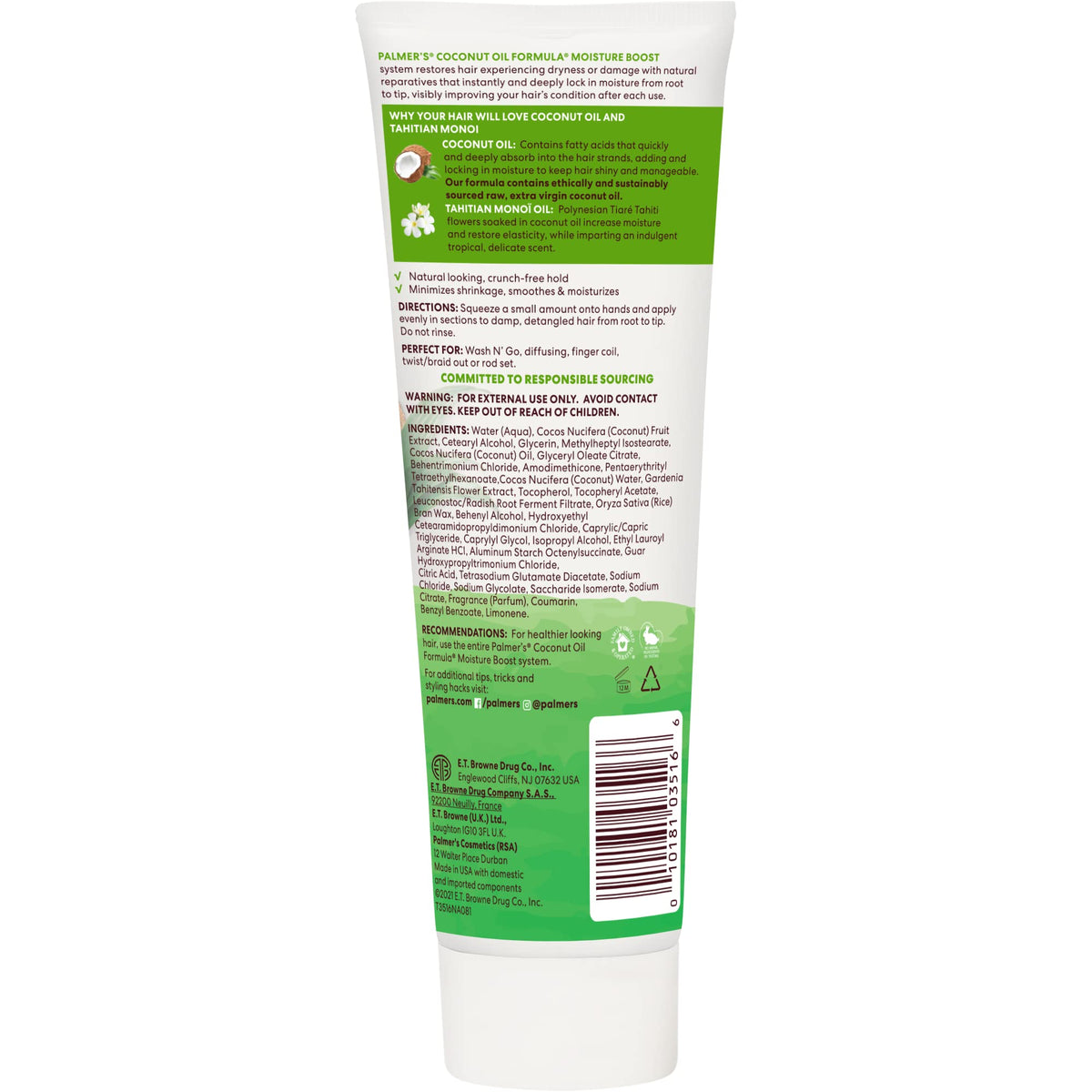 Palmer's Coconut Oil Formula Moisture Boost Curl Whip Cream, 8.5 oz. Beauty & Personal Care Palmer's