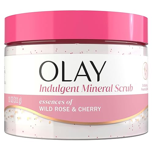 Olay Body Indulgent Mineral Scrub, Skin Exfoliating & Massaging Pearls, Nourishing Soft & Gentle Formula, Renewing BHA, Vitamin B3 Complex, Luxurious Beauty & Personal Care Olay