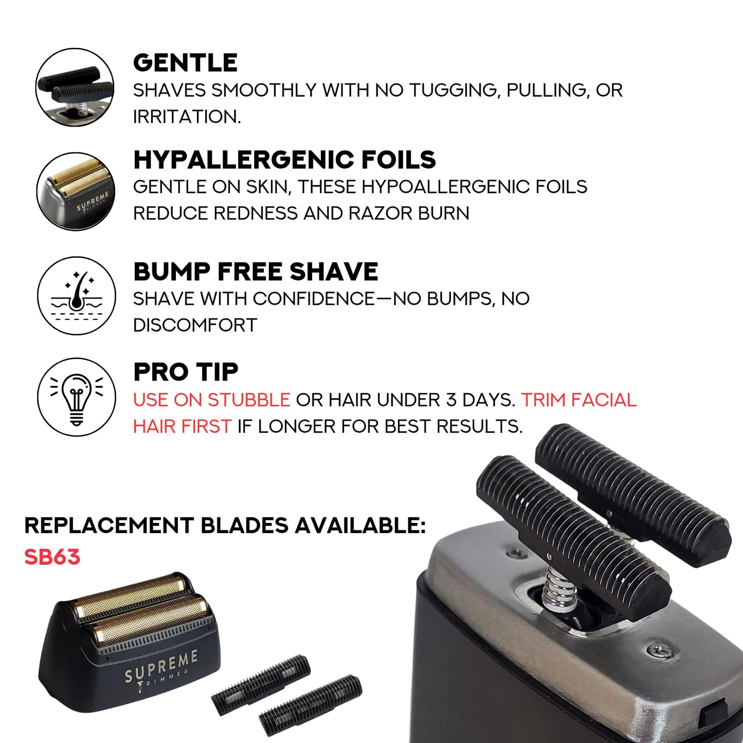 Supreme Trimmer 2-in-1 T-Shaper Trimmer & Crunch Foil Shaver - STF602 Electric Razor & ST5210 Beard Trimmer Barber Haircut Kit - Gold Beauty and Personal Care Supreme Trimmer